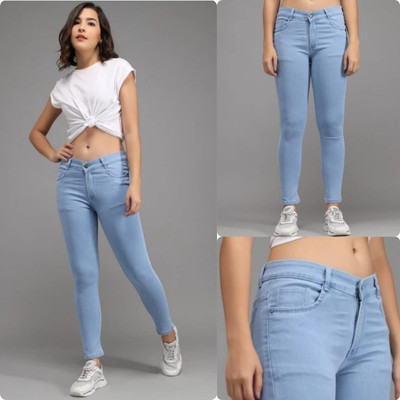 Perfect Outlet Skinny Women Blue Jeans