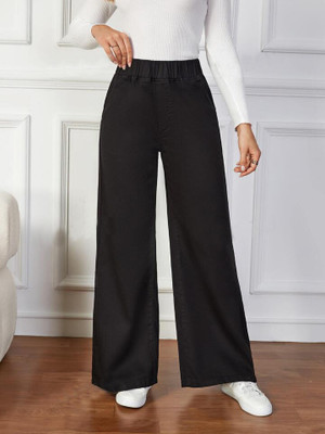 Herway Boyfriend Women Black Jeans