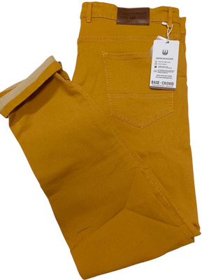 BASE-CROWD Regular Men Gold Jeans