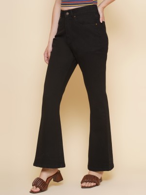 Puella Flared Women Black Jeans