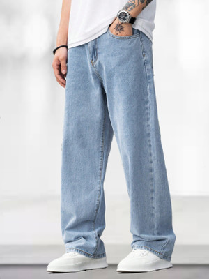 A Flash Boot-Leg Men Light Blue Jeans