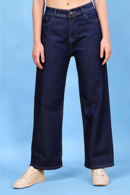 Drewin Boyfriend Women Dark Blue Jeans