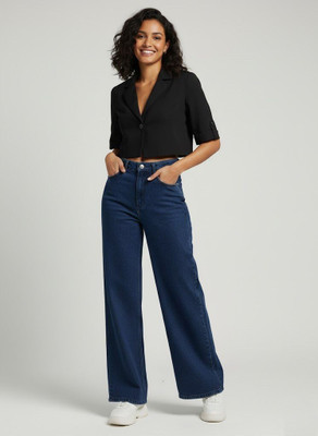 cnw Straight Fit Women Dark Blue Jeans