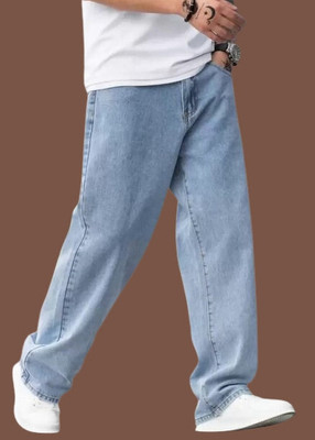 DAIME Loose Fit Men Light Blue Jeans