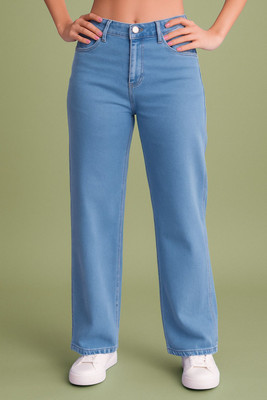 Shine World Boyfriend Women Light Blue Jeans