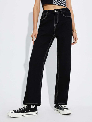 SheLook Regular Women Black Jeans