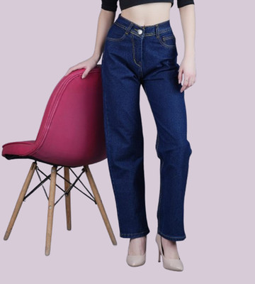 Flaring Regular Women Dark Blue Jeans