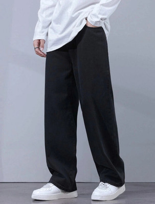 DENIM BOLD Straight Fit Men Black Jeans