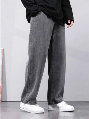 comfits Loose Fit Men Grey Jeans