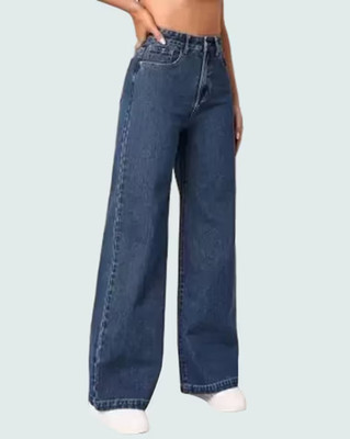 AngelFab Loose Fit Women Blue Jeans