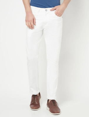 Star4well Slim Men White Jeans
