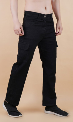 linaria Loose Fit Men Black Jeans