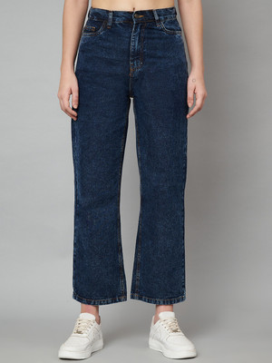 SS Fashion Hub Straight Fit Women Dark Blue Jeans