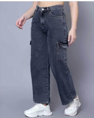 Zaristaa Flared Women Grey Jeans