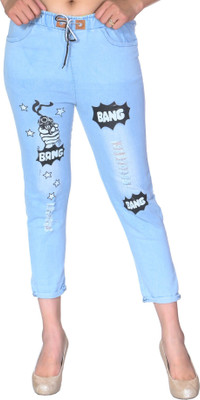 HouseOfCommon Jogger Fit Women Blue Jeans