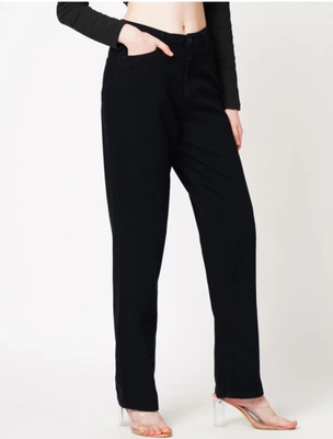 FASHION 800 Straight Fit Women Black Jeans