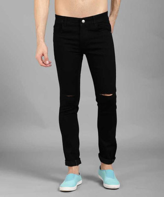RusticBlooms Slim Men Black Jeans