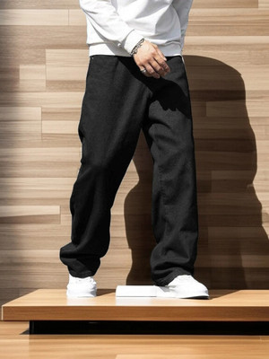BlakMartin Loose Fit Men Black Jeans