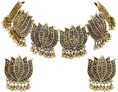 Vasumat Alloy Gold-plated Gold Jewellery Set(Pack of 1)