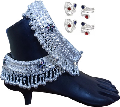 SONU SELECT Alloy Silver Multicolor Jewellery Set(Pack of 1)