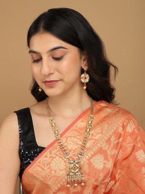 MANSIYAORANGE Copper Gold-plated Multicolor Jewellery Set(Pack of 3)