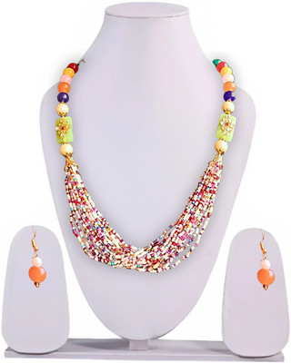 Henuka Copper Multicolor Jewellery Set(Pack of 1)
