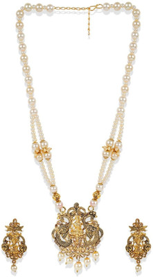 STYYLO FASHION Alloy Gold-plated Black Jewellery Set(Pack of 1)