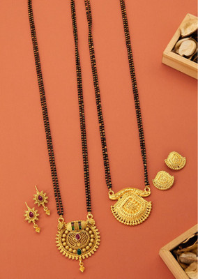 wuzong Brass Gold-plated Gold Jewellery Set(Pack of 1)