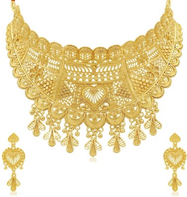 DPM Alloy Gold-plated Gold Jewellery Set(Pack of 1)