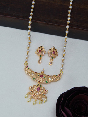 TONOLIKA JEWELLERY Alloy Gold-plated Gold Jewellery Set(Pack of 1)