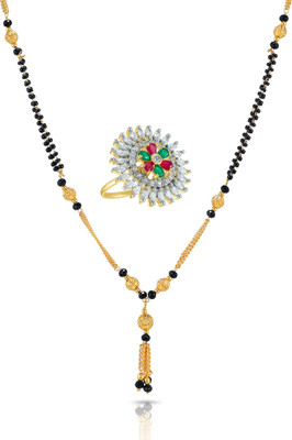 aklina Alloy Gold-plated Multicolor Jewellery Set(Pack of 1)