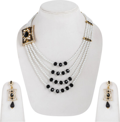 Styylo Jewels Alloy Gold-plated Gold, Black, White, Multicolor Jewellery Set(Pack of 1)