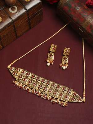 ANOUK Alloy Gold-plated Gold Jewellery Set(Pack of 3)