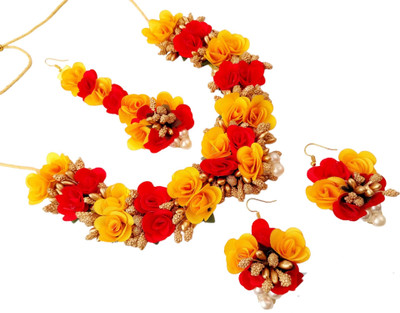 Shiv Fabric Multicolor Jewellery Set(Pack of 1)