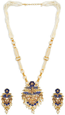 STYYLO FASHION Alloy Gold-plated Blue Jewellery Set(Pack of 1)