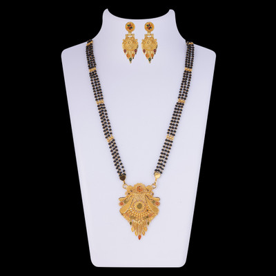 LaChoiceIt Beautiful and Unique Trending Design Pendant Mangalsutra with 24 Inch Long Chain Brass, Alloy Mangalsutra