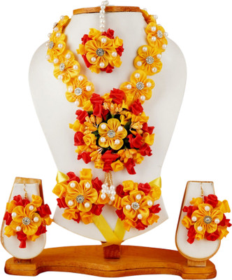 Shiv Fabric Multicolor Jewellery Set(Pack of 1)