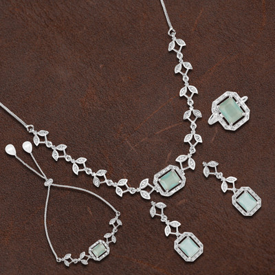 M Creation Alloy Silver Silver Jewellery Set(Pack of 5)