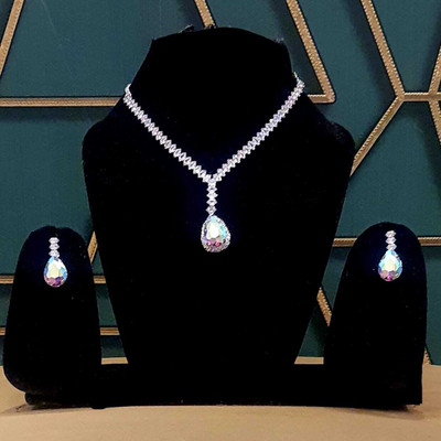 Gorgeous Gems Copper Silver Jewellery Set(Pack of 3)