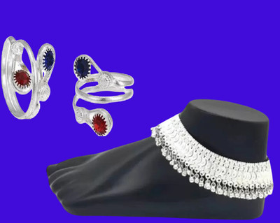 AamNa Enterprises Alloy Silver Jewellery Set(Pack of 1)
