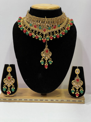 SHIVSHAKTI Alloy Gold-plated Multicolor Jewellery Set(Pack of 7)