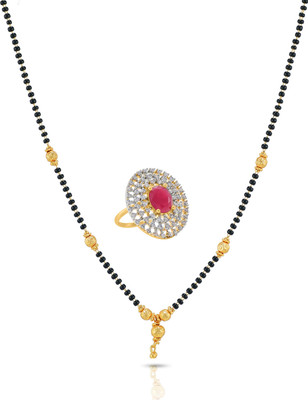 aklina Alloy Gold-plated Multicolor Jewellery Set(Pack of 1)