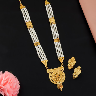 PARTICIAO Alloy Gold-plated Gold Jewellery Set(Pack of 1)