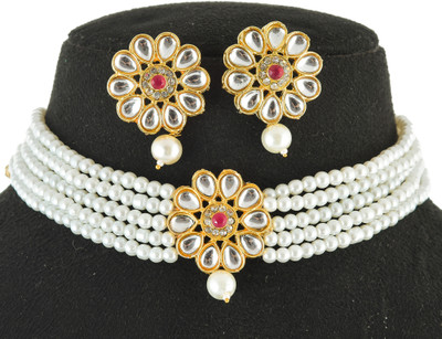 GEODE DELIGHT Alloy Gold-plated Multicolor Jewellery Set(Pack of 1)