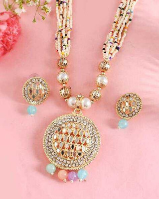ZMS Alloy Gold-plated Gold Jewellery Set(Pack of 1)