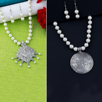 Shreenathji Jewellers Alloy Silver Silver Jewellery Set(Pack of 1)