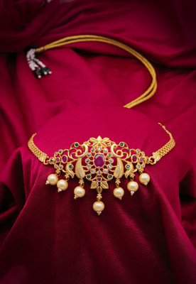 HARIPRIYA JEWELLS Alloy Gold-plated Multicolor Jewellery Set(Pack of 1)