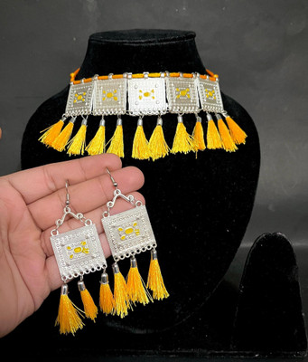 JEWERICHE IMITATION Alloy Yellow Jewellery Set(Pack of 1)