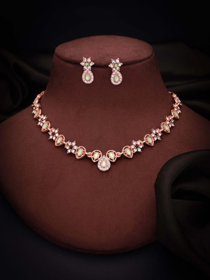 Alasca Brass Gold-plated Multicolor Jewellery Set(Pack of 1)