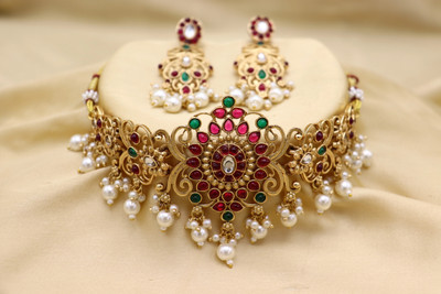 HARIPRIYA JEWELLS Alloy Multicolor Jewellery Set(Pack of 1)